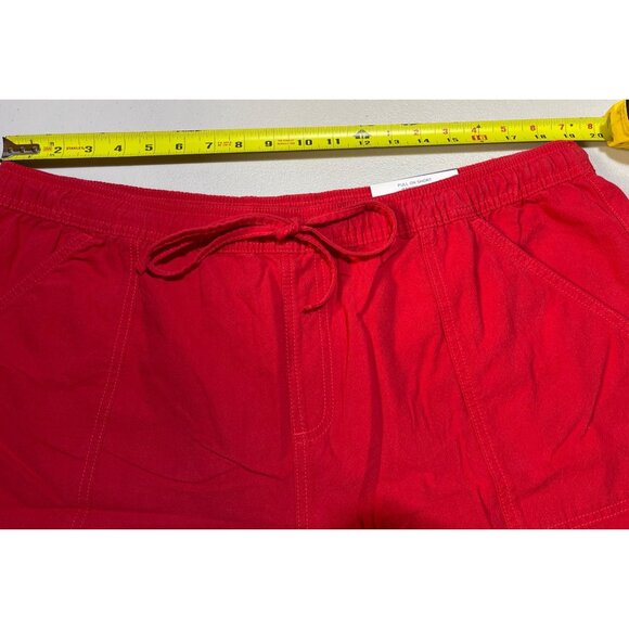 Style & Co. Womens Size XXL Pull-On Mid Rise Shorts Red - Picture 3 of 9